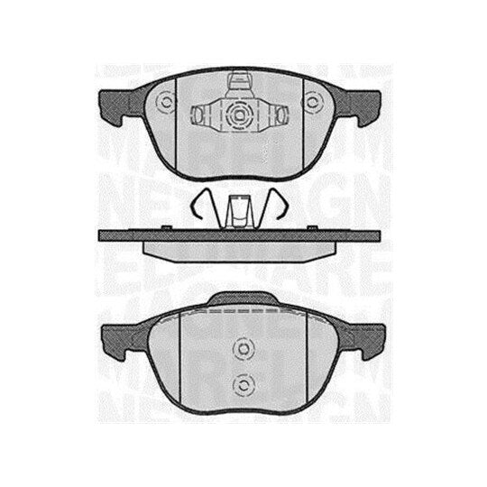 Magneti Marelli 363916060244 Brake Pad Set, disc brake to suit Mitsubishi, Ford, Mazda
