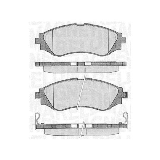 Magneti Marelli Brake Pad Set, disc brake to suit Chevrolet, Daewoo