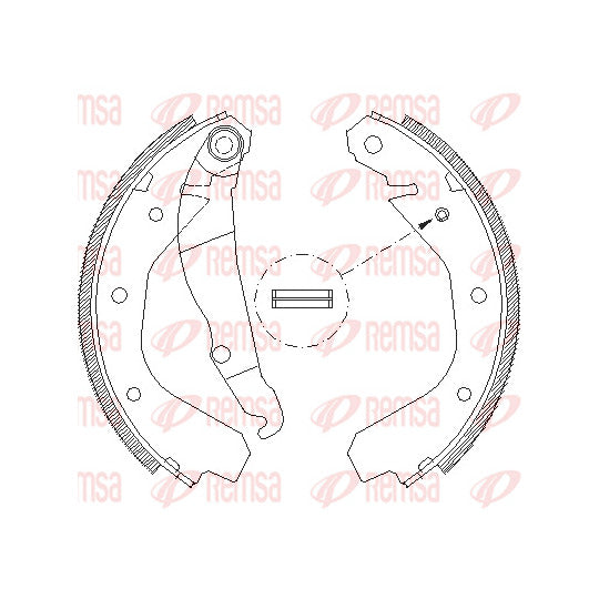 Remsa Brake Shoe Set to suit Opel, Vauxhall