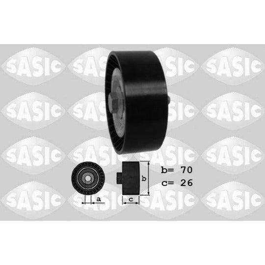 Sasic Deflection/Guide Pulley, v-ribbed belt to suit Ford, Mazda