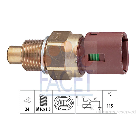 Facet 7.3540 Sensor, coolant temperature to suit Renault
