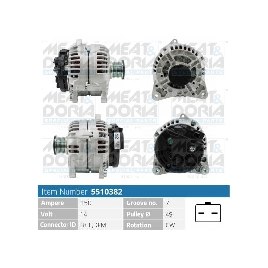 Meat & Doria Alternator to suit Renault
