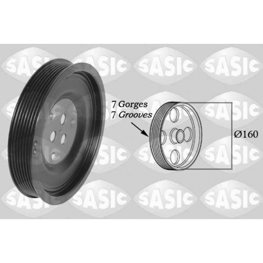 Sasic Belt Pulley, crankshaft to suit Ford, Land Rover, Bugatti