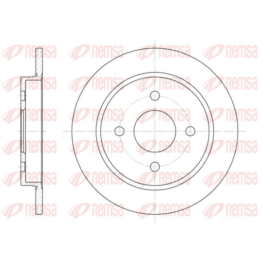 Remsa Brake Disc to suit Ford, VW