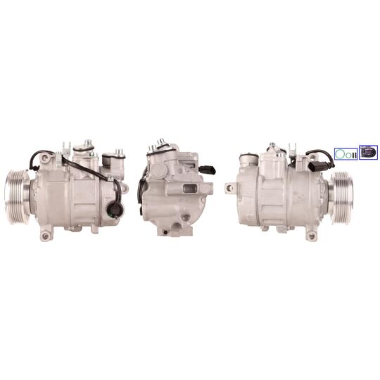 Elstock Compressor, air conditioning to suit Audi