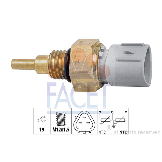 Facet 7.3368 Sensor, coolant temperature to suit Toyota, Ford, Mazda