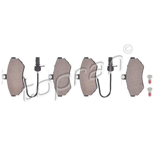 Topran Brake Pad Set, disc brake to suit Audi, VW, Seat