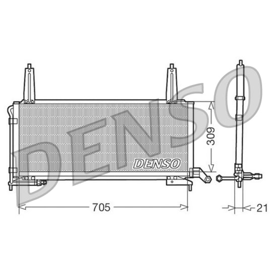 Denso Condenser, air conditioning to suit Jaguar