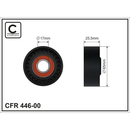 Caffaro Tensioner Pulley, v-ribbed belt to suit Mercedes-Benz