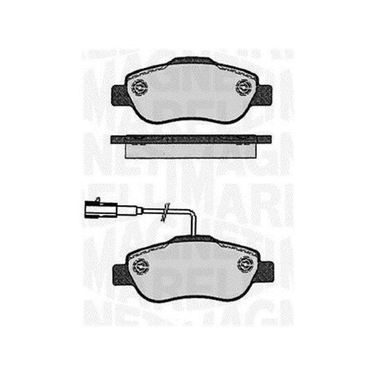 Magneti Marelli Brake Pad Set, disc brake to suit Ford, Fiat