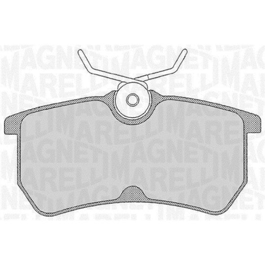 Magneti Marelli 363916060253 Brake Pad Set, disc brake to suit Ford