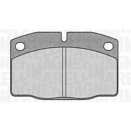 Magneti Marelli Brake Pad Set, disc brake to suit Opel, Vauxhall