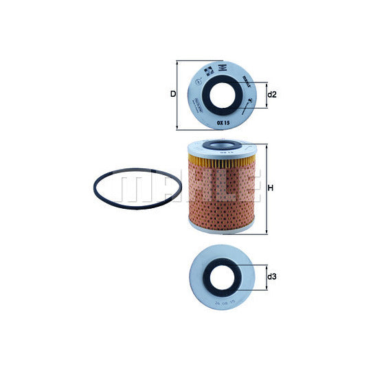 Knecht Oil filter to suit Ford, Mazda, Fiat