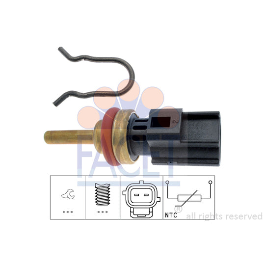 Facet 7.3346 Sensor, coolant temperature to suit Ford, Land Rover, Volvo