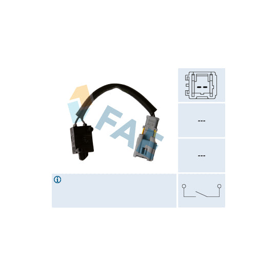 Fae 24907 Switch, clutch control (cruise control) to suit Citroën, Citroën/Peugeot