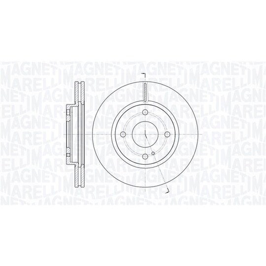 Magneti Marelli Brake Disc to suit Ford