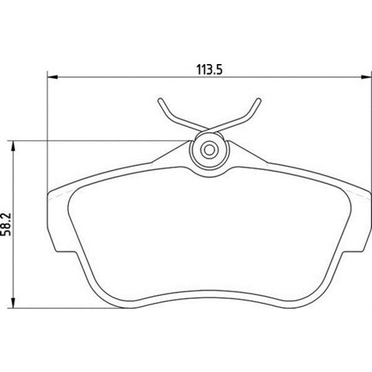 Magneti Marelli Brake Pad Set, disc brake