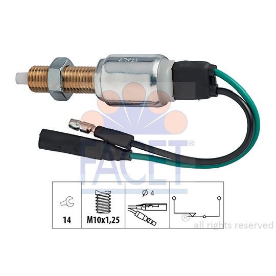 Facet 7.1026 Brake Light Switch to suit Honda, Opel, Isuzu