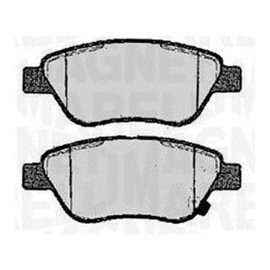 Magneti Marelli Brake Pad Set, disc brake to suit Chevrolet, Opel, Vauxhall