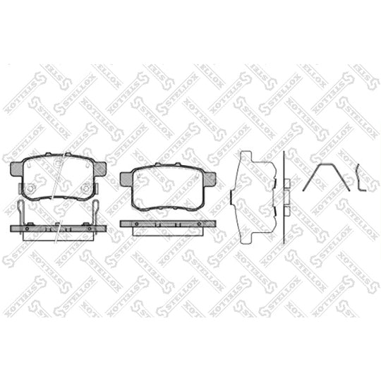 Stellox Brake Pad Set, disc brake to suit Mercedes-Benz, Honda