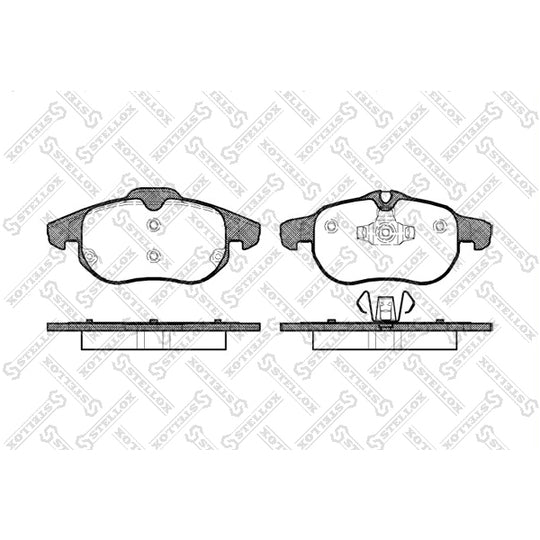 Stellox Brake Pad Set, disc brake to suit Fiat, Alfa Romeo / Fiat / Lancia, Chevrolet