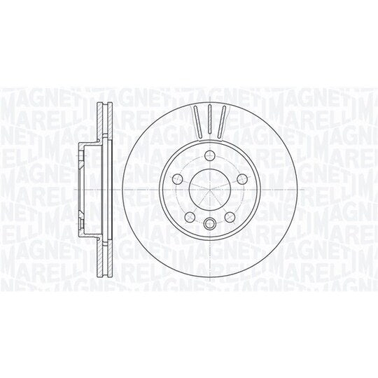 Magneti Marelli Brake Disc to suit Ford, VW, Seat
