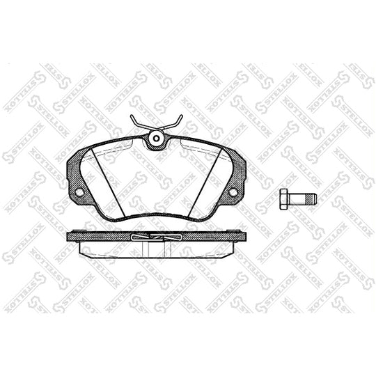 Stellox Brake Pad Set, disc brake to suit Chevrolet, Opel, Vauxhall
