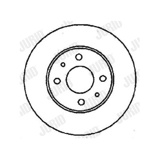 Jurid Brake Disc to suit Ford, Fiat, Alfa Romeo / Fiat / Lancia