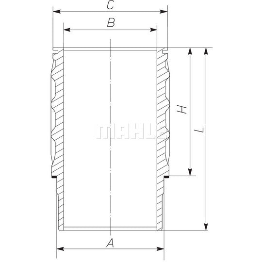 Mahle Cylinder Sleeve to suit Scania
