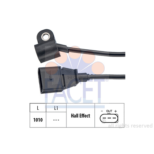 Facet Sensor, camshaft position to suit Audi, VW, Hitachi