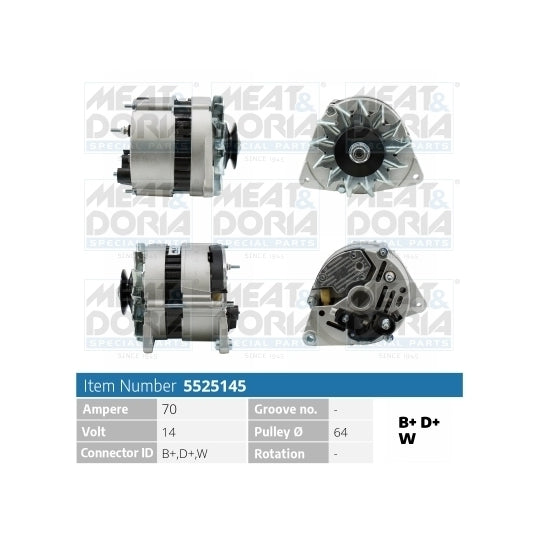 Meat & Doria Alternator to suit Ford, Renault
