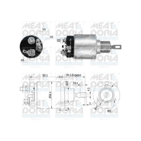 Meat & Doria Solenoid Switch, starter to suit Opel, Vauxhall, Saab