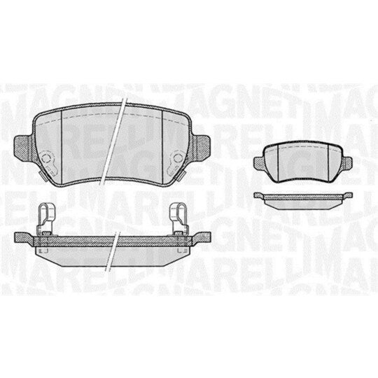 Magneti Marelli Brake Pad Set, disc brake to suit Kia, Chevrolet, Opel