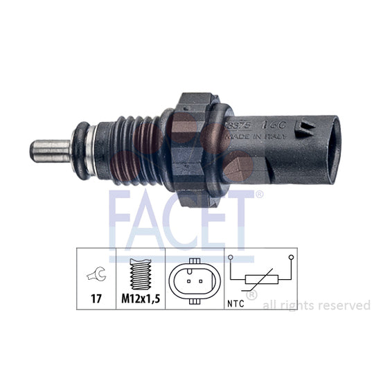 Facet 7.3375 Sensor, coolant temperature to suit Toyota, BMW, Mini