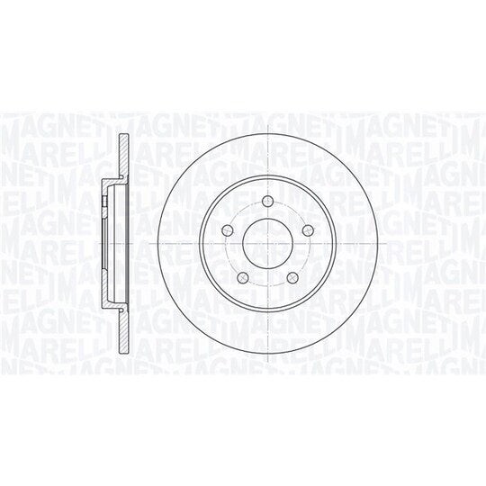 Magneti Marelli Brake Disc to suit Ford, Jaguar