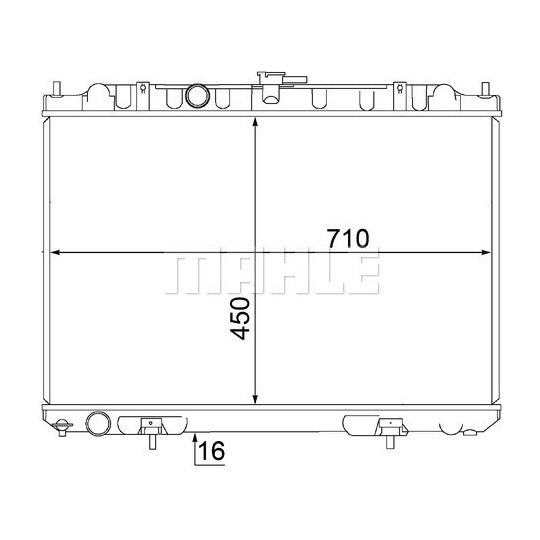 Mahle Radiator, engine cooling to suit Nissan
