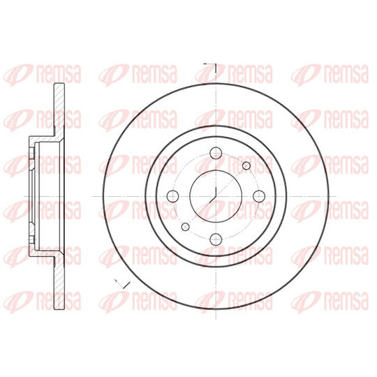 Remsa Brake Disc to suit VW, Fiat, Chrysler