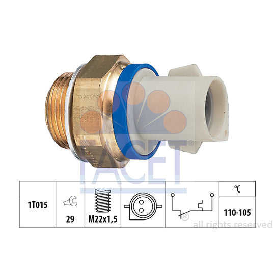 Facet Temperature Switch, radiator fan to suit Ford