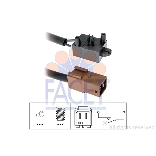 Facet 7.1219 Switch, clutch control (cruise control) to suit Peugeot, Citroën