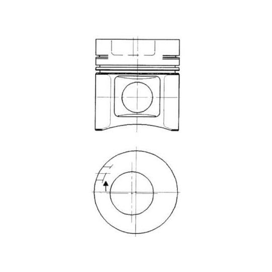 Kolbenschmidt Piston to suit Mercedes-Benz