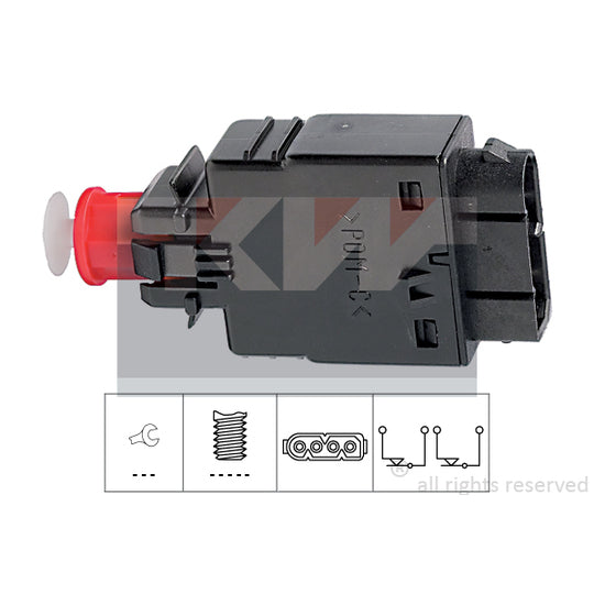 Kw 510 081 Brake Light Switch to suit BMW, Land Rover, Opel