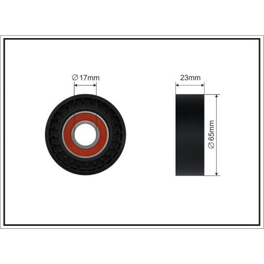 Caffaro Tensioner Pulley, v-ribbed belt to suit Mercedes-Benz