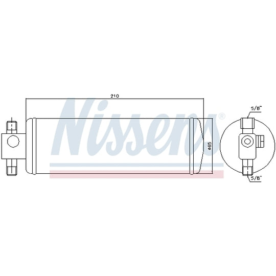 Nissens Dryer, air conditioning to suit Scania