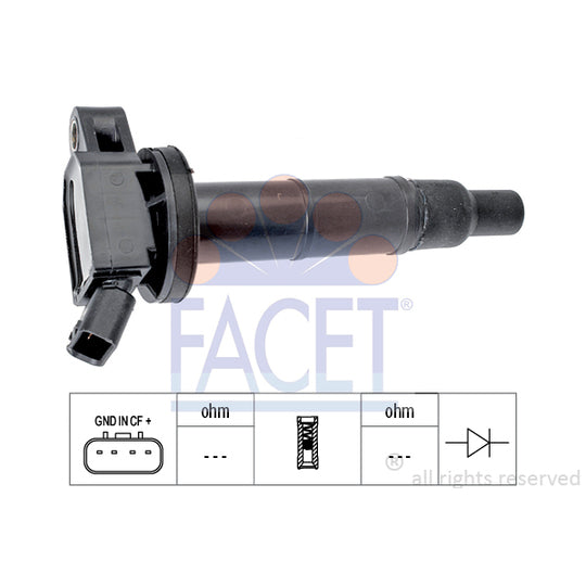 Facet Ignition coil to suit Toyota, Hitachi, Lexus