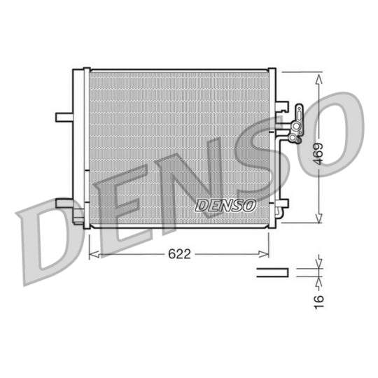 Denso Condenser, air conditioning to suit Ford, Land Rover, Volvo
