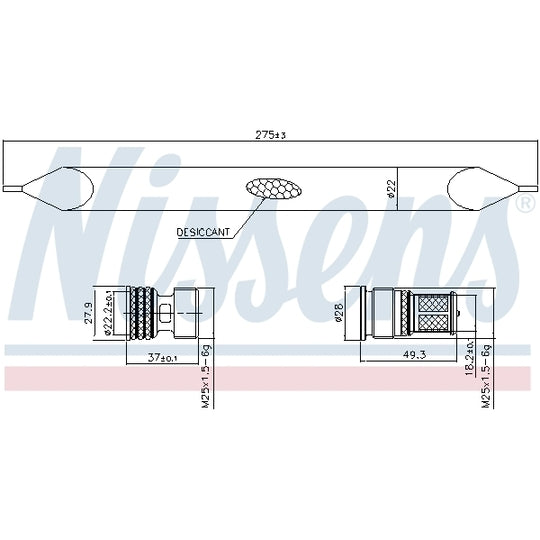 Nissens Dryer, air conditioning to suit Toyota, Lexus