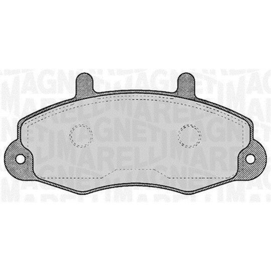Magneti Marelli Brake Pad Set, disc brake to suit Ford