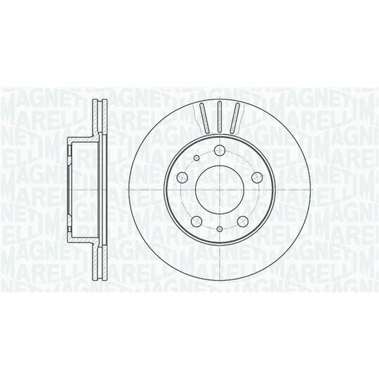 Magneti Marelli Brake Disc to suit Peugeot, Citroën, Fiat