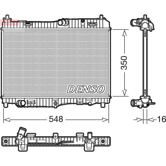 Denso Radiator, engine cooling to suit Ford