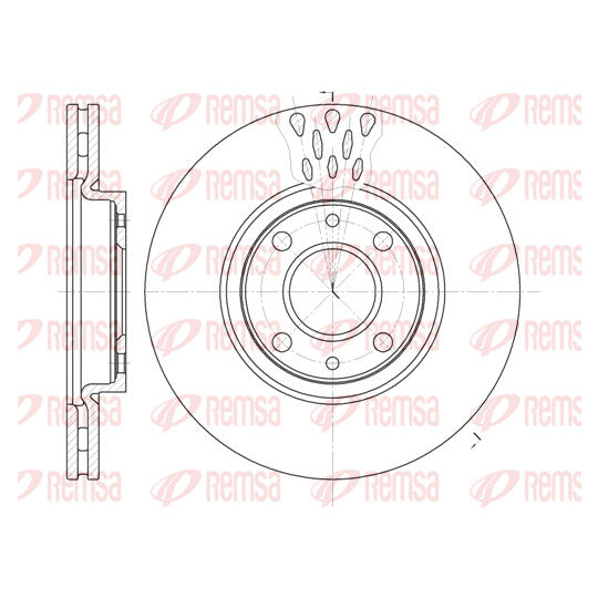 Remsa Brake Disc to suit VW, Peugeot, Citroën